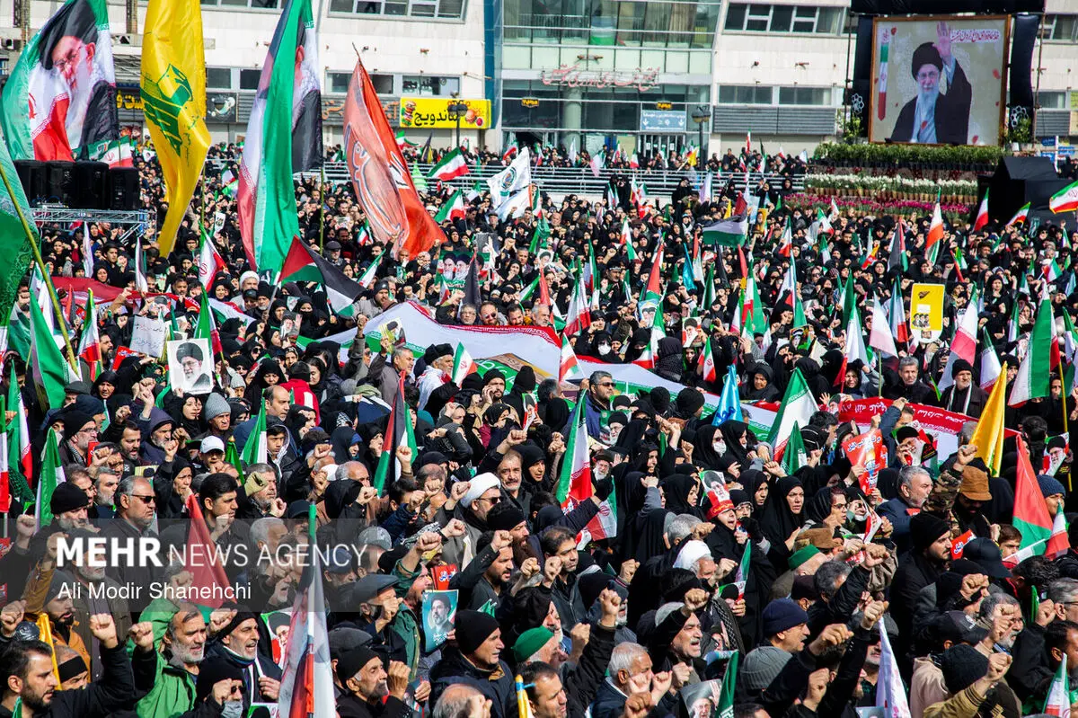 راهپیمایی روز قدس در مشهد/ ویدئو
