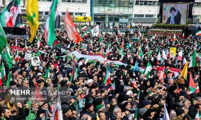 راهپیمایی روز قدس در مشهد/ ویدئو
