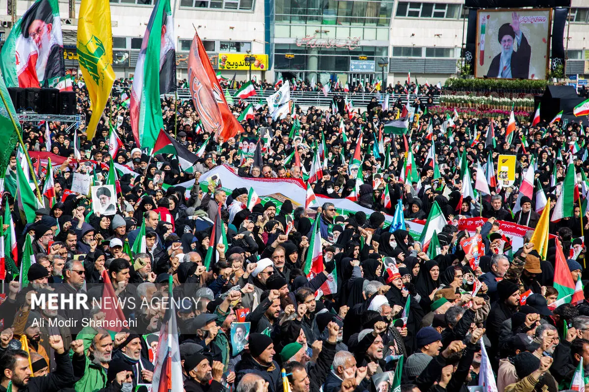 راهپیمایی روز قدس در مشهد/ ویدئو
