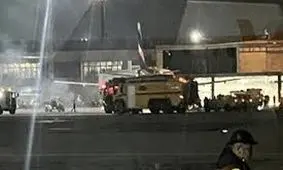 فاجعه در فرودگاه برزیل؛ ایرباس در محاصره دود و شعله‌ها/ ویدئو