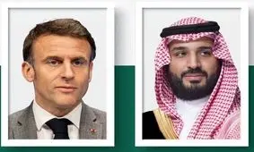 رایزنی ولیعهد عربستان و ماکرون درباره تحولات منطقه‌
