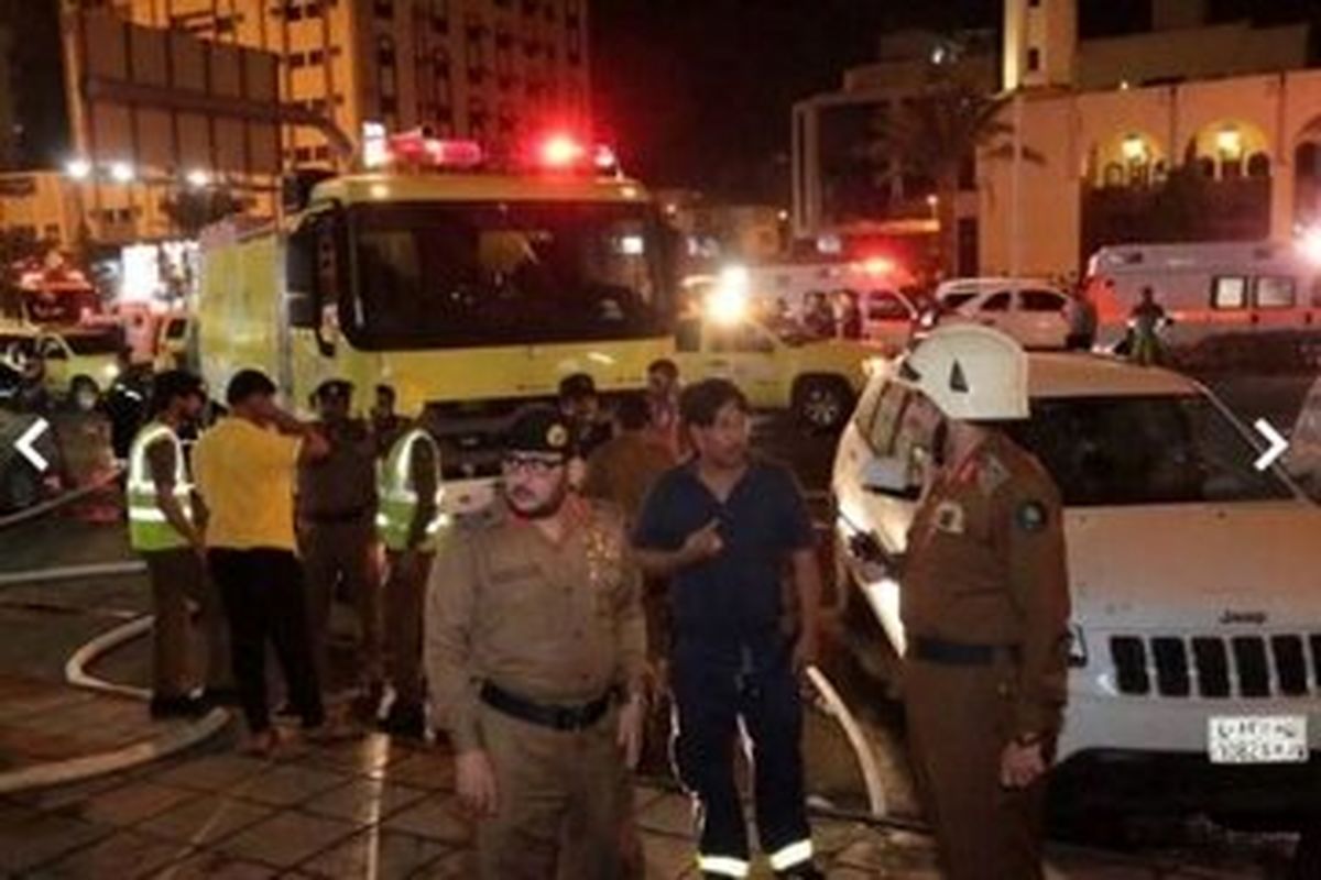 آتش سوزی در هتلی در مکه