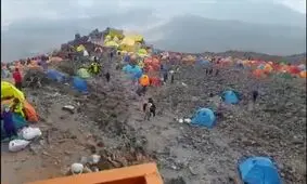 حضور بیش از ۲۵۰۰ کوهنورد در دماوند/ ویدئو


