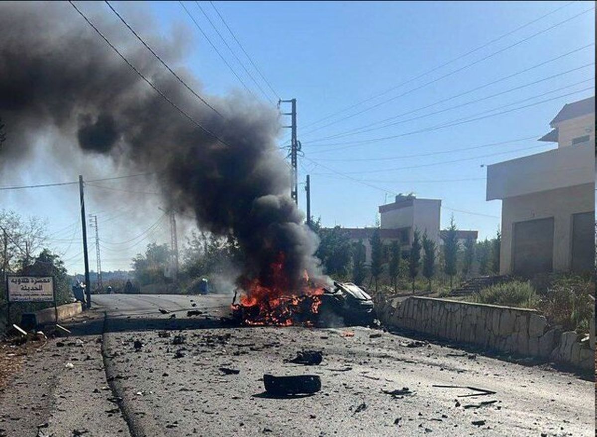 یک خودرو در جنوب لبنان هدف حمله اسرائیل قرار گرفت