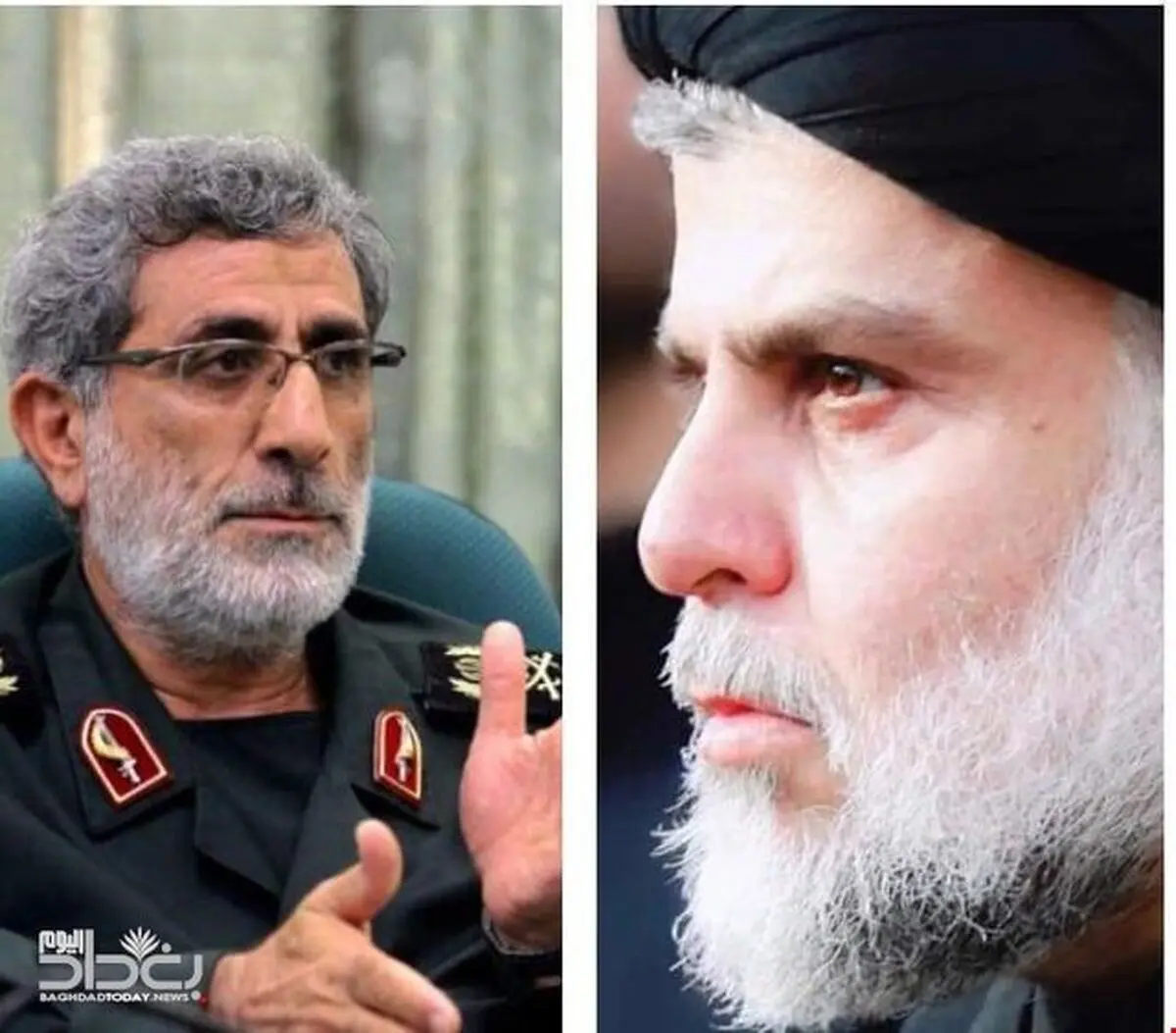 دیدار فرمانده نیروی قدس سپاه با رهبر جریان صدر عراق

