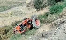 مرگ تلخ پسر جوان زیر تراکتورش در میانه