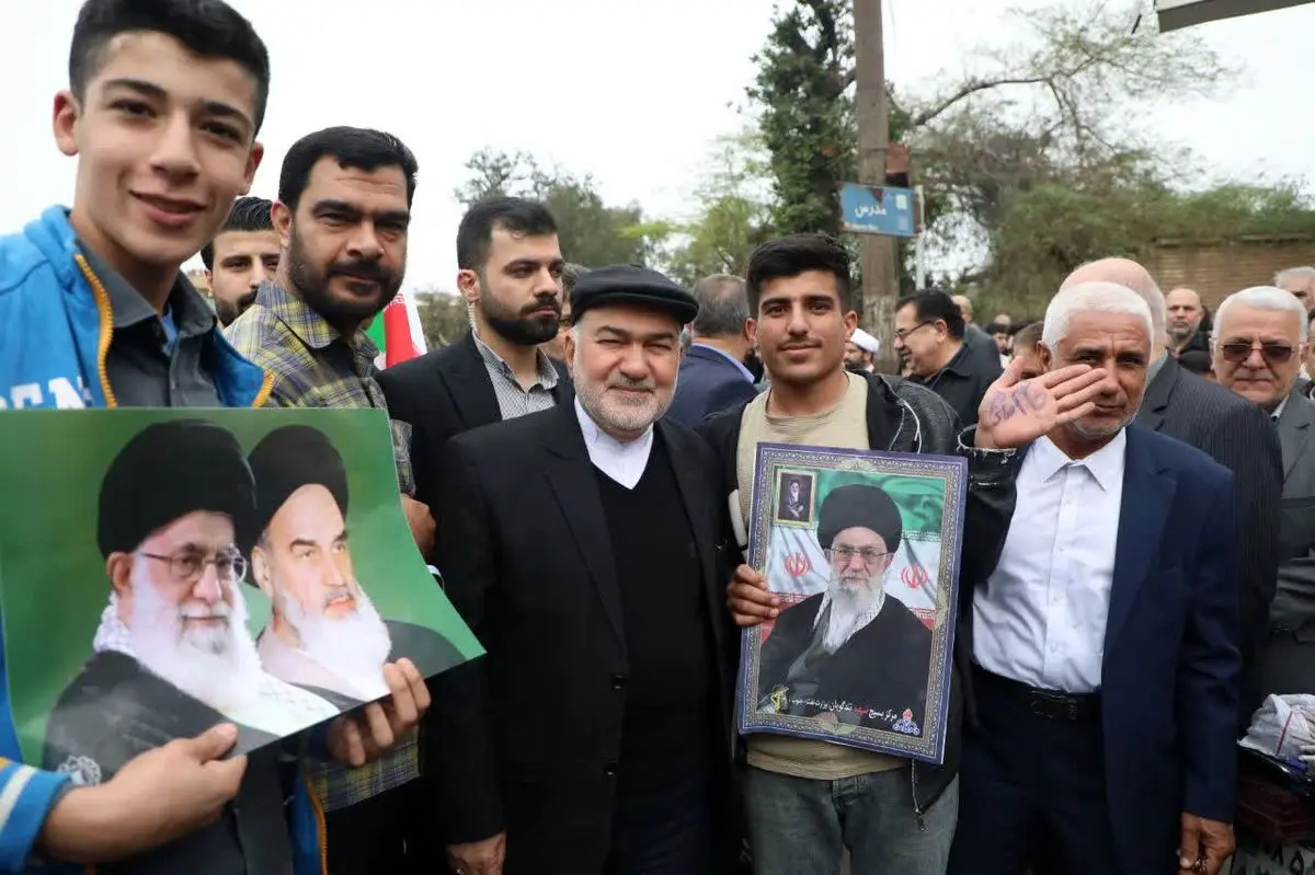 بزرگترین دیدار مردمی استاندار خوزستان در راهپیمایی ۲۲ بهمن/ گزارش تصویری