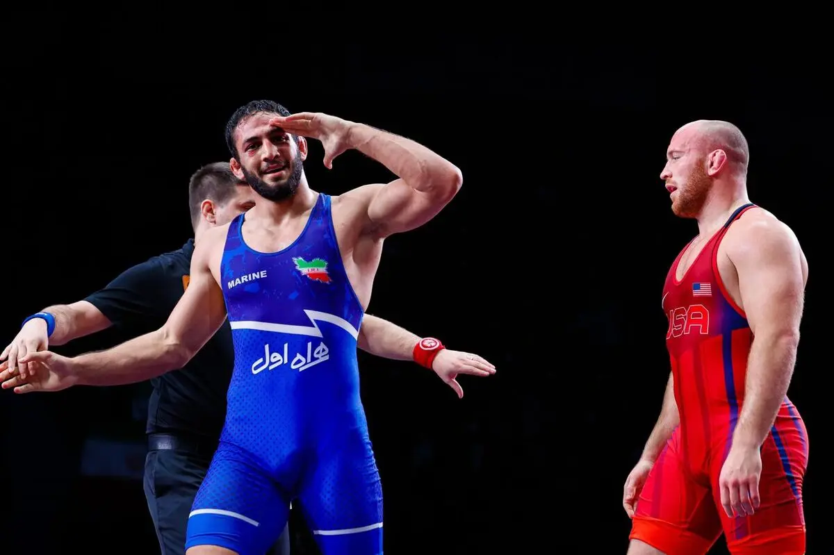جوان ایرانی بمب خبری کشتی دنیا/ ویدئو
