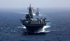این تصویر موقعیت ناو لینکلن را لو داد/ حضور ناو هواپیمابر آمریکایی در سواحل جنوب عمان

