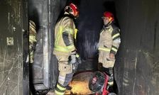 حریق ساختمان اداری در بزرگراه شهید ستاری