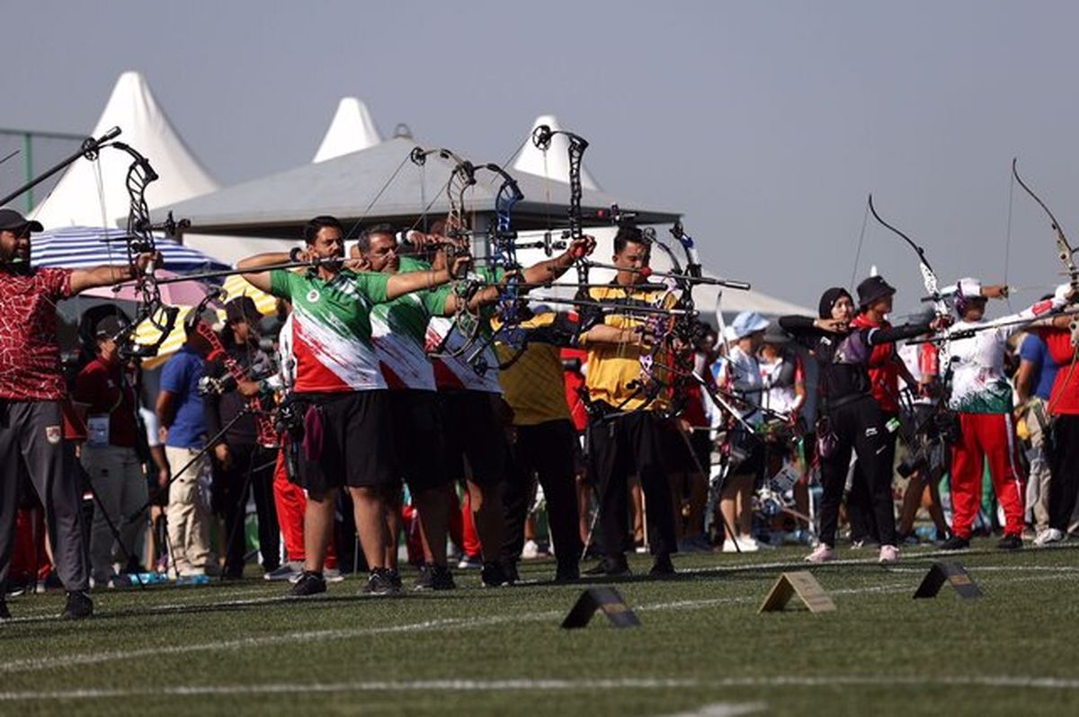 مدال برنز تیم کامپوند ایران در رقابت های تیروکمان  کشورهای اسلامی


