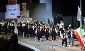 رژه کاروان ایران در افتتاحیه بازی‌های کشورهای اسلامی در ریاض/ ویدئو

