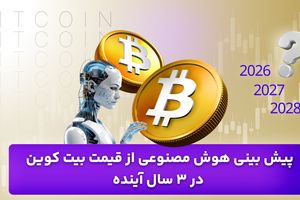 پیش بینی هوش مصنوعی از قیمت بیت کوین در 3 سال آینده