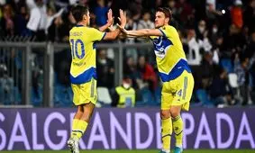 برتری تیم فوتبال یوونتوس مقابل ساسولو