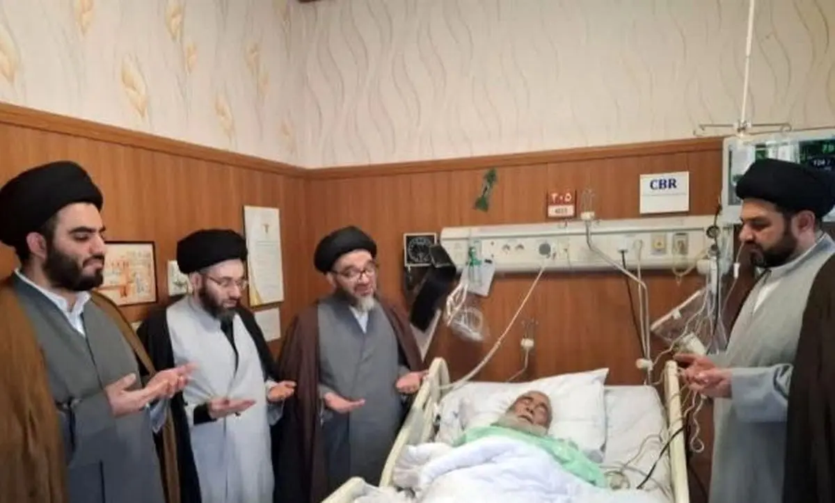 برادر آیت‌ الله سیستانی در بیمارستانی در تهران بستری شد/ نامه مرجع تقلید شیعیان به برادرش/ عکس