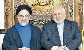 ظریف به عیادت سید محمد خاتمی رفت