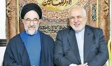ظریف به عیادت سید محمد خاتمی رفت