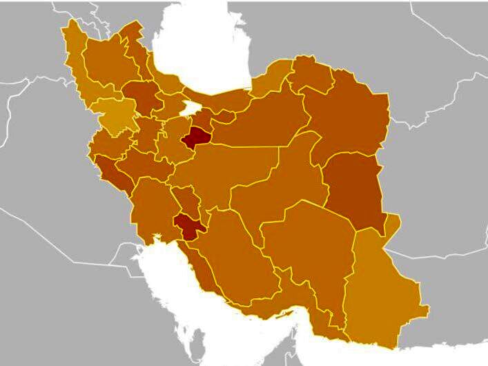 توجه نسبی کاربران استان‌ها به محمدباقر قالیباف