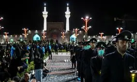 آیین خطبه‌خوانی شب شهادت امام رضا(ع) در مشهد برگزار شد

