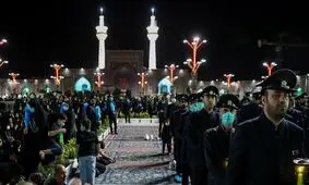 آیین خطبه‌خوانی شب شهادت امام رضا(ع) در مشهد برگزار شد

