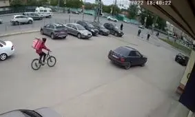 چپ کردن آمبولانس پس از تصادف/ ویدئو