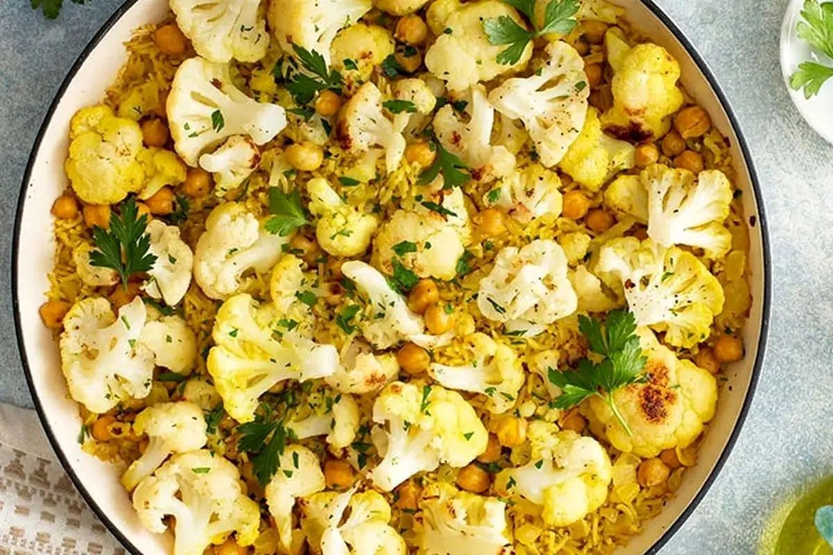 گل کلم پلو؛ پلو مخلوط متفاوت و لذیذ