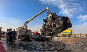 ۴۰ تن از جمله چند زائر ایرانی در تصادف اتوبوس در عراق کشته و زخمی شدند

