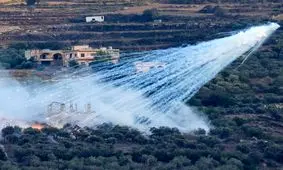 حمله رژیم صهیونیستی به جنوب لبنان با بمب‌های فسفری