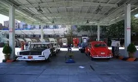 پمپ‌ بنزین در شیراز، سال ۱۳۵۳/ عکس