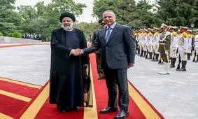 رئیسی از نخست وزیر عراق استقبال کرد