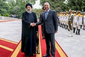 رئیسی از نخست وزیر عراق استقبال کرد