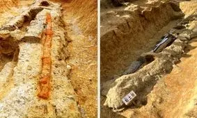 کشف شمشیر ۲ متری در گور