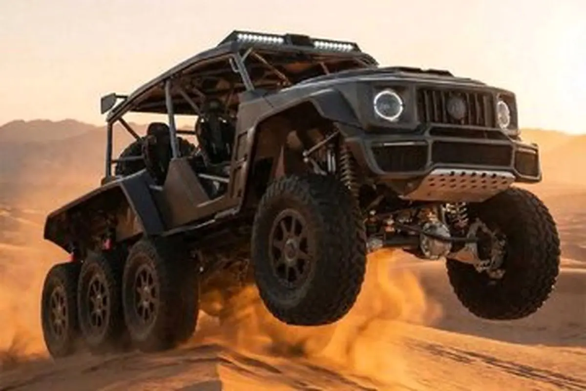 مرسدس بنز با ۸ چرخ/ واقعی یا ساختگی؟