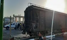 قطار از ریل خارج شده در ایستگاه پیشوا به ریل بازگشت/ حادثه تلفات جانی نداشت