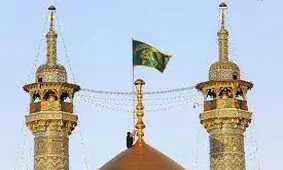 تعویض پرچم گنبد حرم حضرت معصومه (س)/ ویدئو