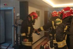 شعله های آتش در زیرزمین هتل خاموش شد