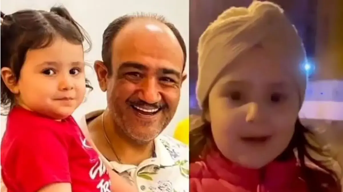 عشق پدرانه مهران غفوریان و دخترش در قاب تصویر