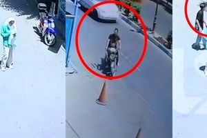 ویدئوی لحظه سرقت 15 ثانیه ای موبایل زن جوان تهرانی در خیابان خیام/ پلیس در حال شناسایی سارقان است