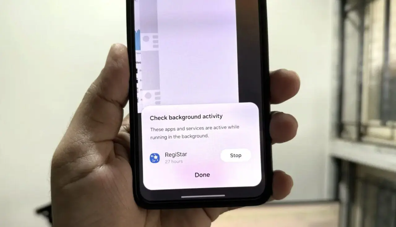 قابلیت Force Stop
