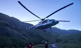 اولین تصویر از محل سقوط بالگرد اشترانکوه / ویدئو