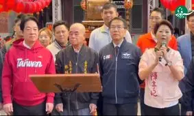 حادثه شوکه‌کننده برای رئیس‌جمهور تایوان؛ استفراغ ناگهانی رئیس معبد وسط مراسم رسمی