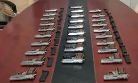 ۲۹ قبضه سلاح کمری از قاچاقچیان در سرپل‌ذهاب کشف شد