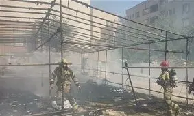 یک هیات عزاداری در کامرانیه تهران آتش گرفت

