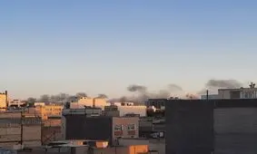 وقوع آتش سوزی مهیب در شرق مشهد