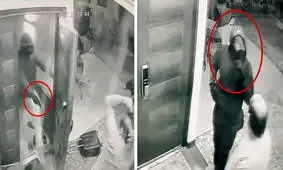 فیلم وحشتناک سرقت مسلحانه باند پژو پرشیایی ها از خانه مرد تهرانی/ دزدان سریالی این بار با شلیک خونین برگشتند