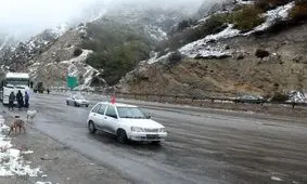 جدیدترین وضعیت ترافیکی و جوی جاده‌ها/ بارش برف و باران در جاده‌های ۲۸ استان کشور