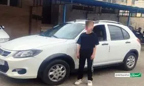 توقیف کوئیک با راننده ۸ ساله در خمینی شهر