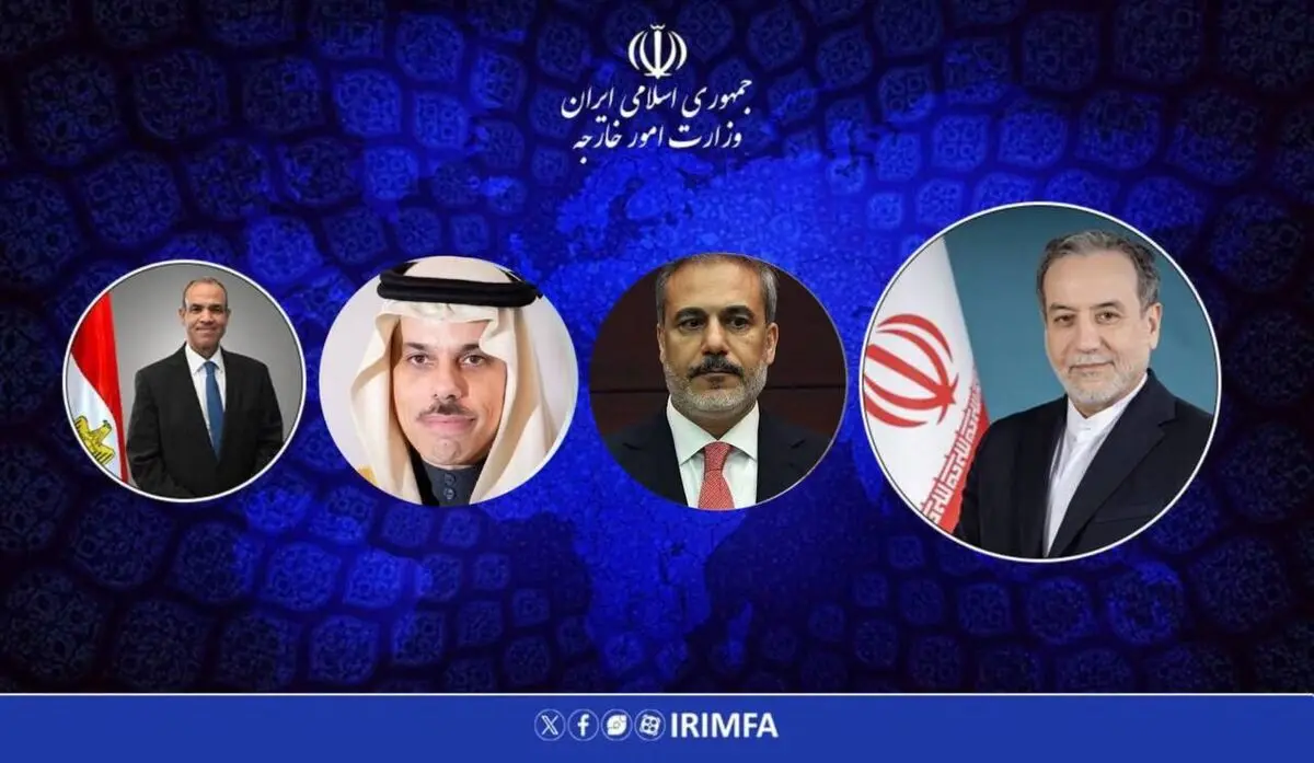 گفتگوی عراقچی با وزیران خارجه ترکیه، مصر و عربستان سعودی

