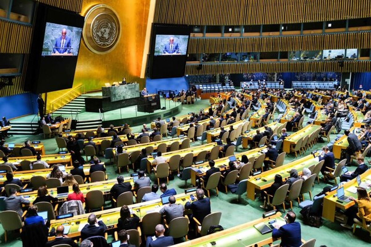 تصویب پیش‌نویس قطعنامه مجمع عمومی سازمان ملل درباره عضویت کامل فلسطین در این سازمان

