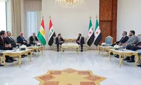 الشرع در دمشق میزبان نیچروان بارزانی شد/ رایزنی درباره روابط اربیل و دمشق و وضعیت کُرد‌ها در سوریه

